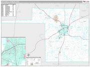 San Angelo Wall Map Premium Style